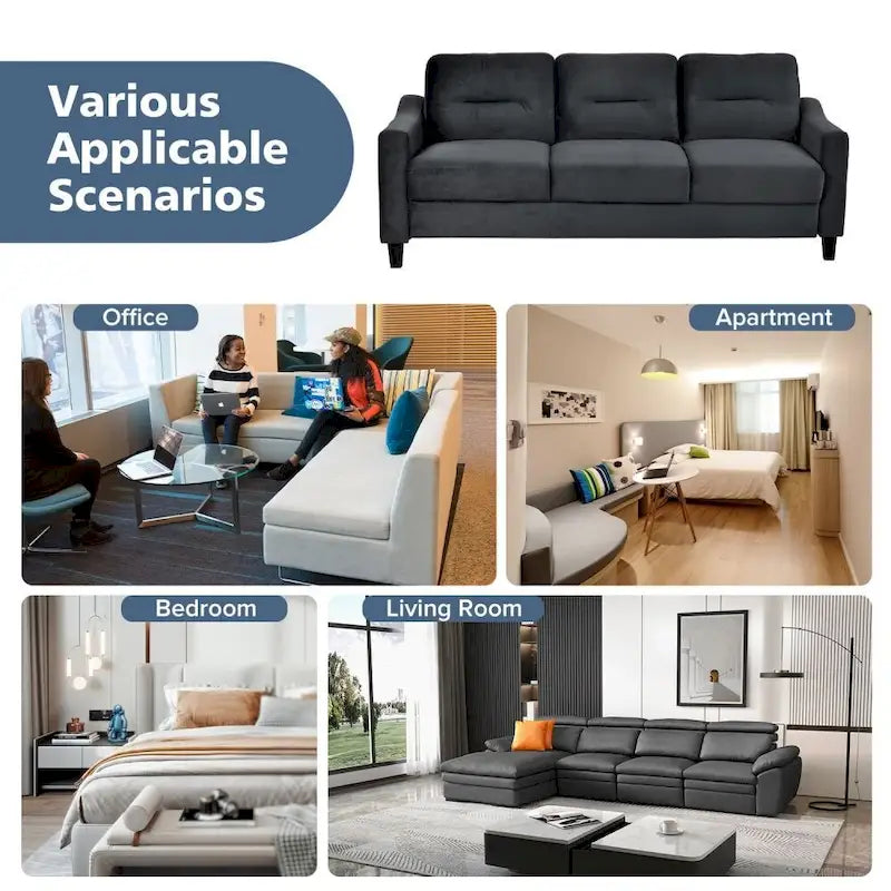 Comfortable Sectional Couches for Living Room/Bedroom/Office/Small Space