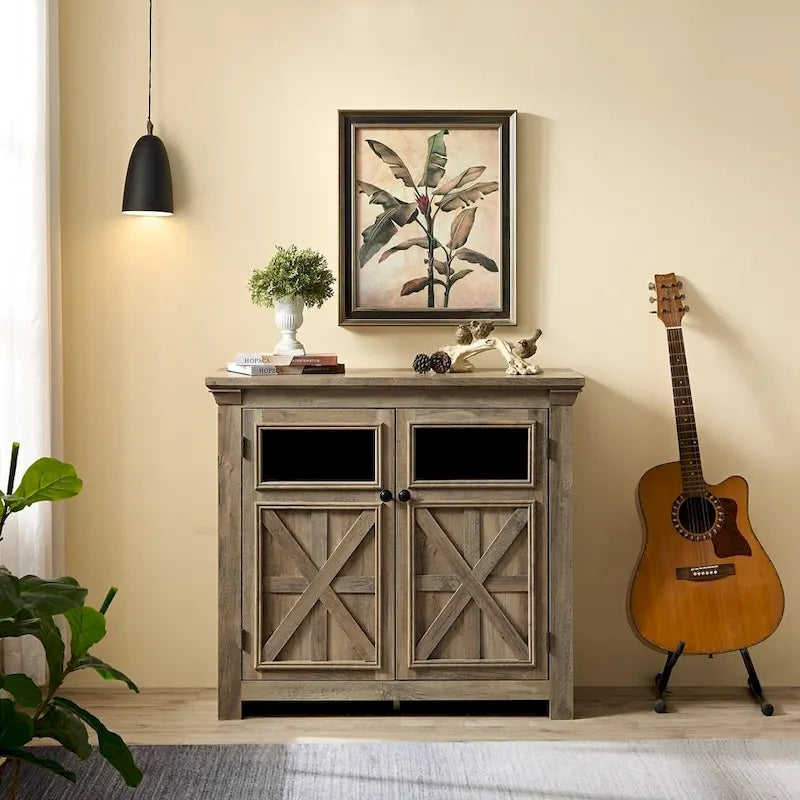 Large Buffet Sideboard Cabinet Bar Wine Cabinet