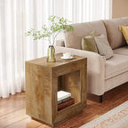 23.62-inch Farmhouse Rectangular End Side Table Nightstand Bedside Table for Living Room