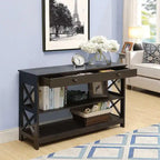 1 Drawer Console Table with Shelves - 11.75D x 39.25W x 31.5H