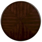 22 Retro Round End Table,Solid Wood Sofa Side Table with Shelf,Living Room Corner Table Easy Assemble