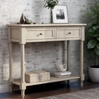 Daisy Series Console Table with 2 Drawers and Bottom Shelf