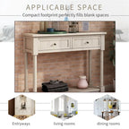Daisy Series Console Table with 2 Drawers and Bottom Shelf
