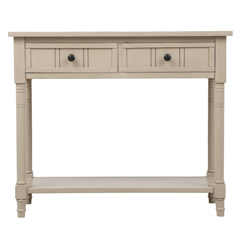 Daisy Series Console Table with 2 Drawers and Bottom Shelf