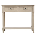 Daisy Series Console Table with 2 Drawers and Bottom Shelf