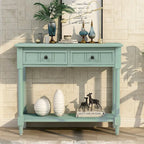 Daisy Series Console Table with 2 Drawers and Bottom Shelf