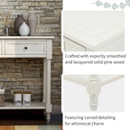 Daisy Series Console Table with 2 Drawers and Bottom Shelf