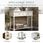 Daisy Series Console Table with 2 Drawers and Bottom Shelf