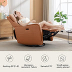 32.3 Wide Power Swivel Rocker Recliner Chairwith USB Ports