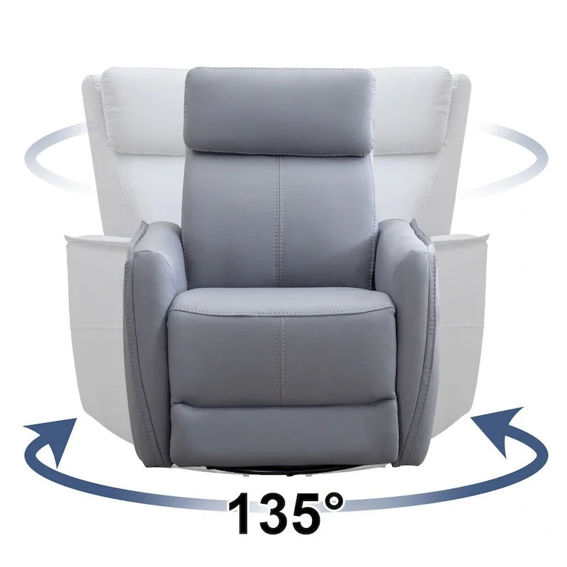 32.3 Wide Power Swivel Rocker Recliner Chairwith USB Ports