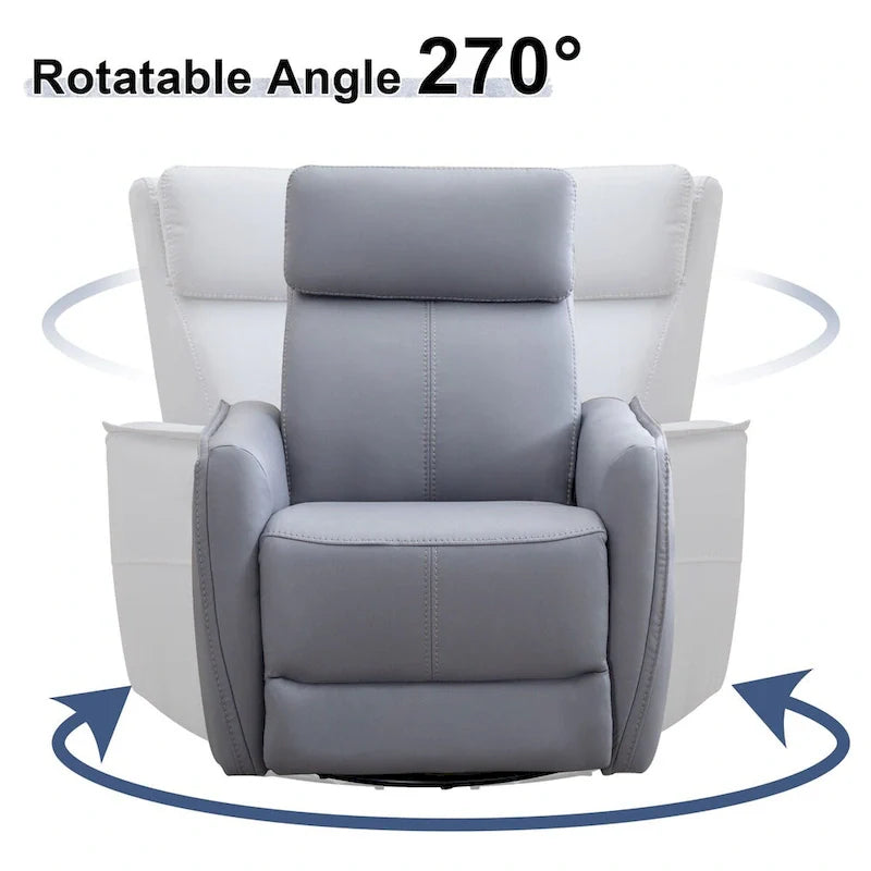 32.3 Wide Power Swivel Rocker Recliner Chairwith USB Ports