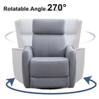 32.3 Wide Power Swivel Rocker Recliner Chairwith USB Ports