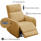 32.3 Wide Power Swivel Rocker Recliner Chairwith USB Ports