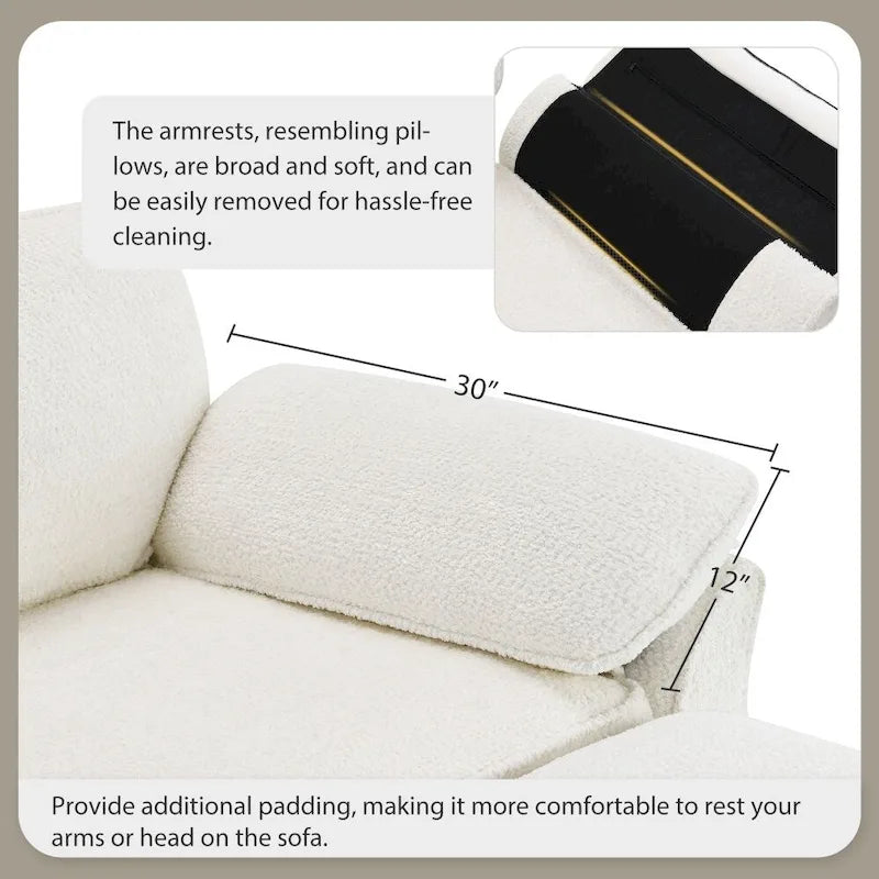Combination Modular Convertible Sectional Sofa with Ottoman