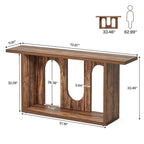 70.87-inch Wood Sofa Console Table for Entryway Living Room