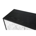 Carved Symmetrical Design Door Sideboard