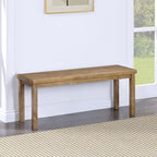Chevron Pattern 44 Length Wooden Entryway Dining Bench