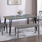 Chevron Pattern 44 Length Wooden Entryway Dining Bench