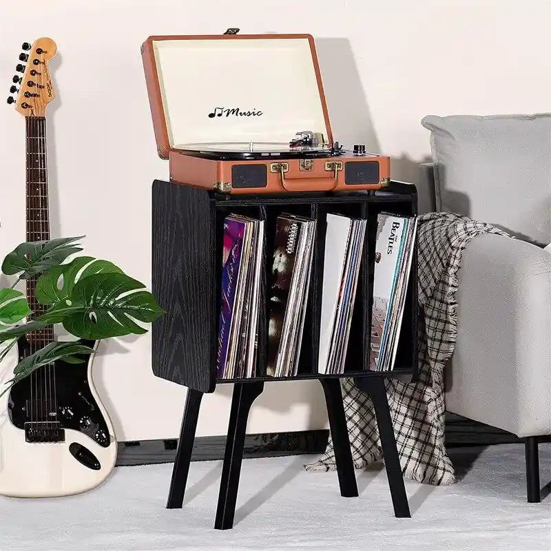 Small Record Player Stand Width 11.7 in - 16.5 x 11.7 x 26.1