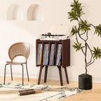 Small Record Player Stand Width 11.7 in - 16.5 x 11.7 x 26.1