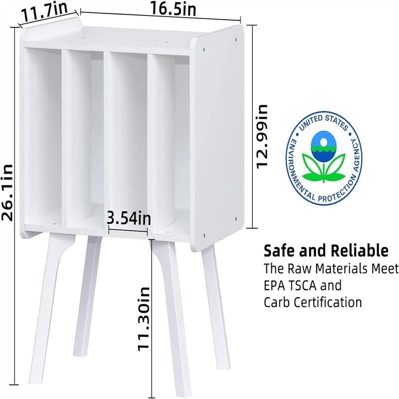 Small Record Player Stand Width 11.7 in - 16.5 x 11.7 x 26.1