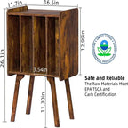 Small Record Player Stand Width 11.7 in - 16.5 x 11.7 x 26.1
