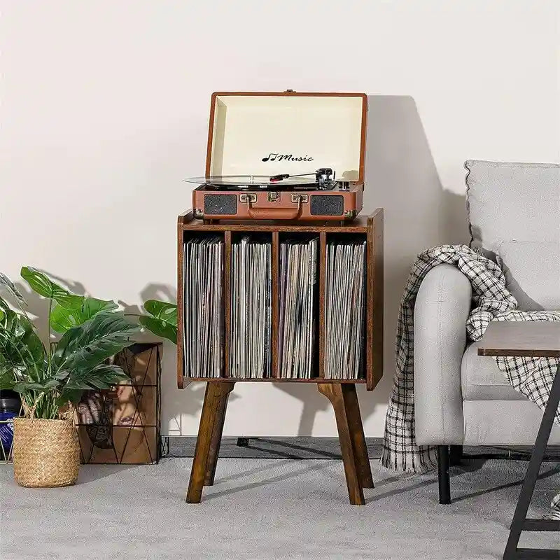 Small Record Player Stand Width 11.7 in - 16.5 x 11.7 x 26.1