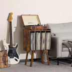 Small Record Player Stand Width 11.7 in - 16.5 x 11.7 x 26.1