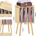 Small Record Player Stand Width 11.7 in - 16.5 x 11.7 x 26.1