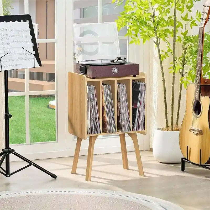 Small Record Player Stand Width 11.7 in - 16.5 x 11.7 x 26.1