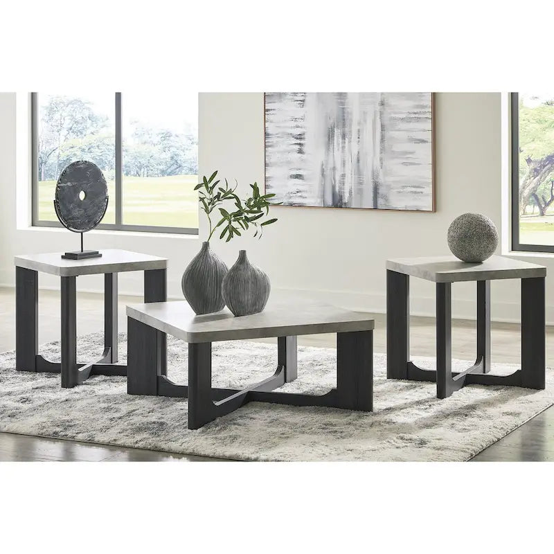 Signature Design by Ashley Garnilly Table (Set of 3) - 35W x 35D x 17H