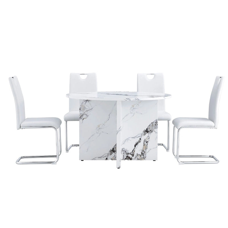 5 piece Round Dining Table Set