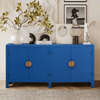 Ash Veneer 60 Sideboard Cabinet with Adjustable Shelves