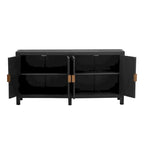 Ash Veneer 60 Sideboard Cabinet with Adjustable Shelves