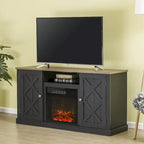 54 in. TV Stand Console for TVs up to 60 in. with Electric Fireplace - 54 in Width