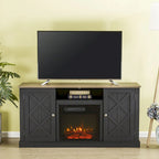 54 in. TV Stand Console for TVs up to 60 in. with Electric Fireplace - 54 in Width
