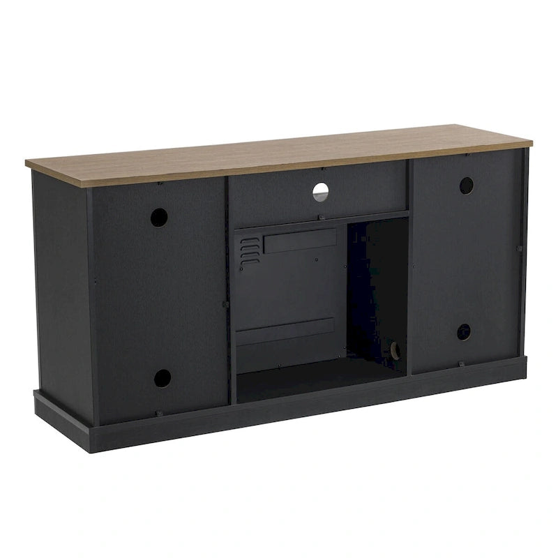 54 in. TV Stand Console for TVs up to 60 in. with Electric Fireplace - 54 in Width