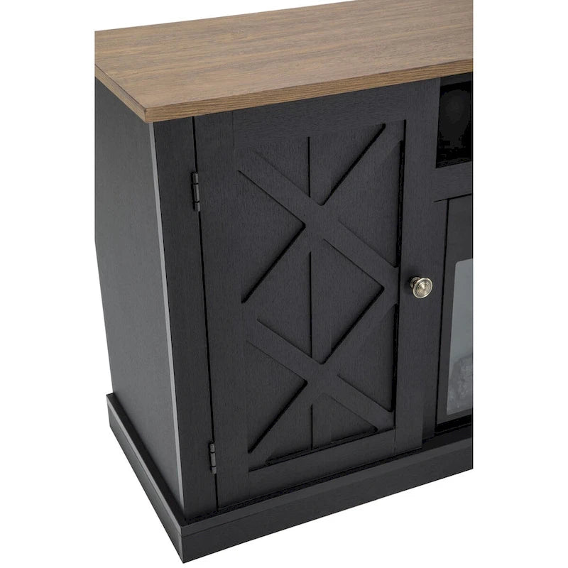 54 in. TV Stand Console for TVs up to 60 in. with Electric Fireplace - 54 in Width
