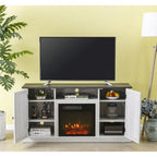 54 in. TV Stand Console for TVs up to 60 in. with Electric Fireplace - 54 in Width