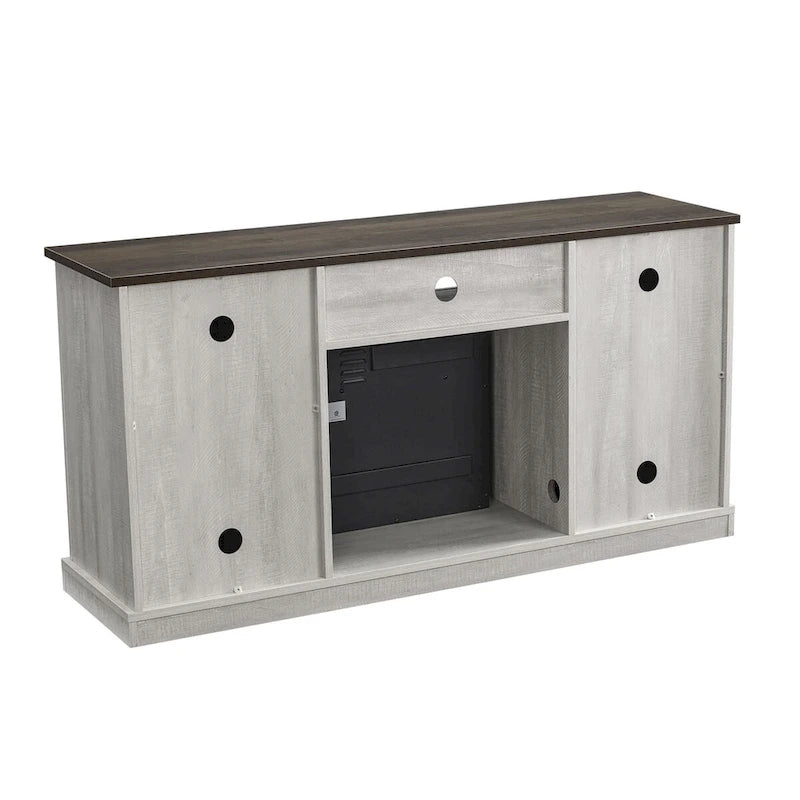54 in. TV Stand Console for TVs up to 60 in. with Electric Fireplace - 54 in Width