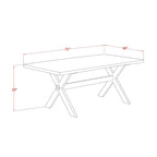 East West Furniture Dinette Set- a Dining Table and Gray Linen Fabric Parsons Chairs, Off-White(Pieces Options)