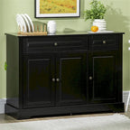 Modern Kitchen Buffet Cabinet with 2 Drawers and Adjustable Shelves