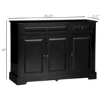 Modern Kitchen Buffet Cabinet with 2 Drawers and Adjustable Shelves