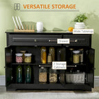 Modern Kitchen Buffet Cabinet with 2 Drawers and Adjustable Shelves