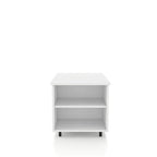 DH BASIC Modern 37-inch Lift-Top Coffee Table with 16 Colors LED Light and Adjustable Shelf