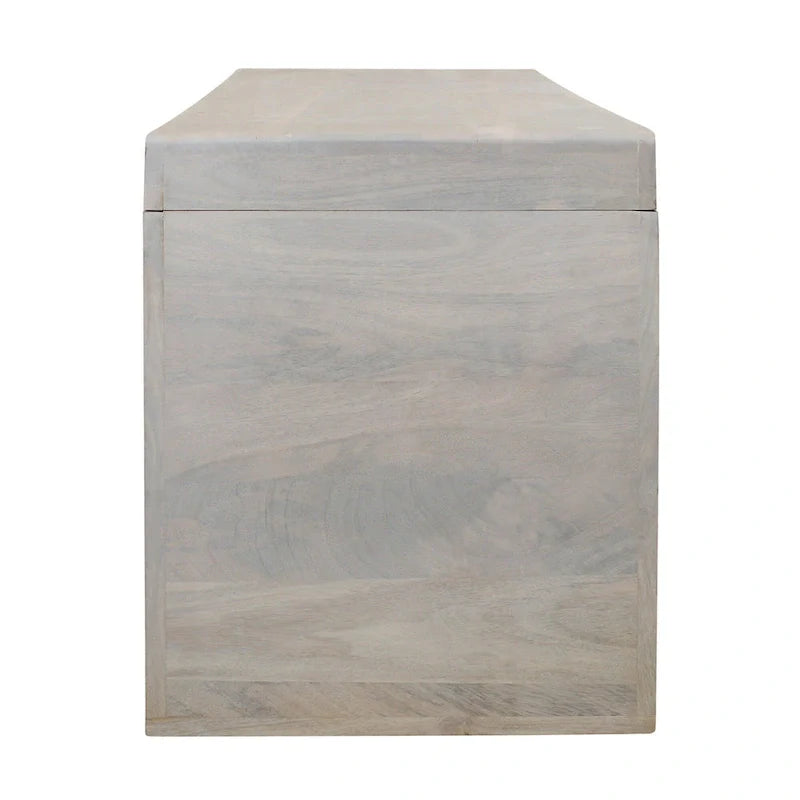 Karson White Sand Solid Wood Bench by East at Main