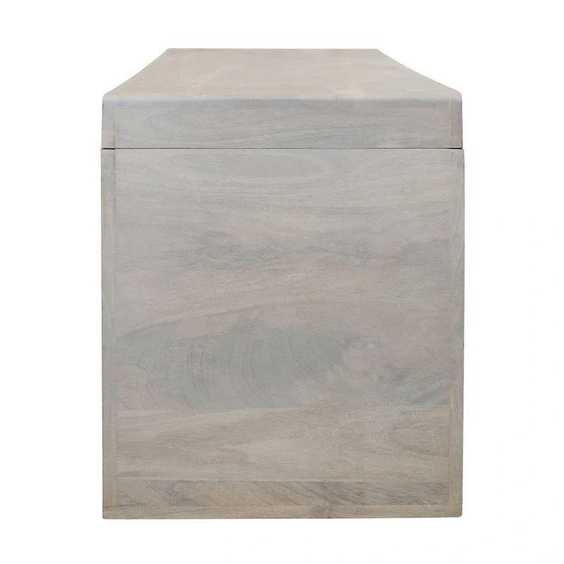 Karson White Sand Solid Wood Bench by East at Main