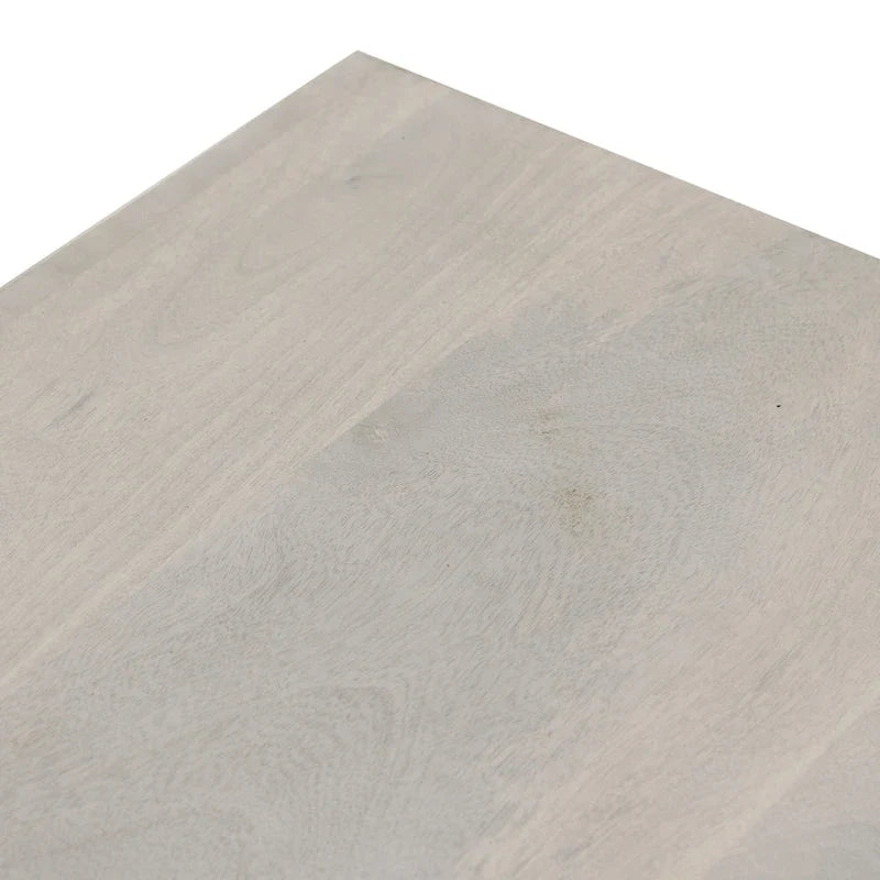 Karson White Sand Solid Wood Bench by East at Main