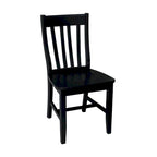 30 in Round Top Pedestal Dining Table with 2 Dining Chairs in Distressed Oak/Black