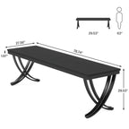 78 Computer Desk for Home Office, Rectangular Writting Table for Study Room